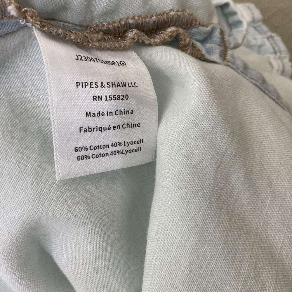 VERONICA BEARD Porta Chambray Pearl Snap Blouse size 4 Light Blue Rushed slv - Picture 5 of 10